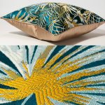 Flora Orchid Jacquard Cushion 6