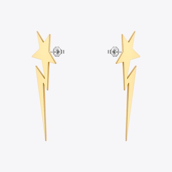 Women's Star Lightning Strikes Drop Earrings Women's Star Lightning Strikes Drop Earrings