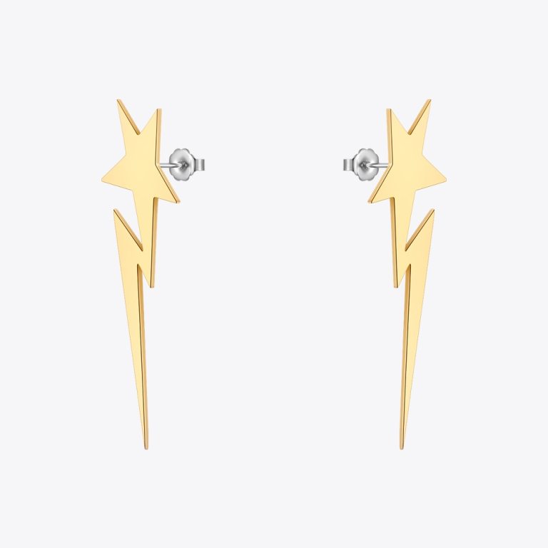 Women's Star Lightning Strikes Drop Earrings