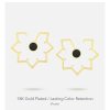 Maple Leaf Geometric Stud Earrings 5 Maple Leaf Geometric Stud Earrings 5