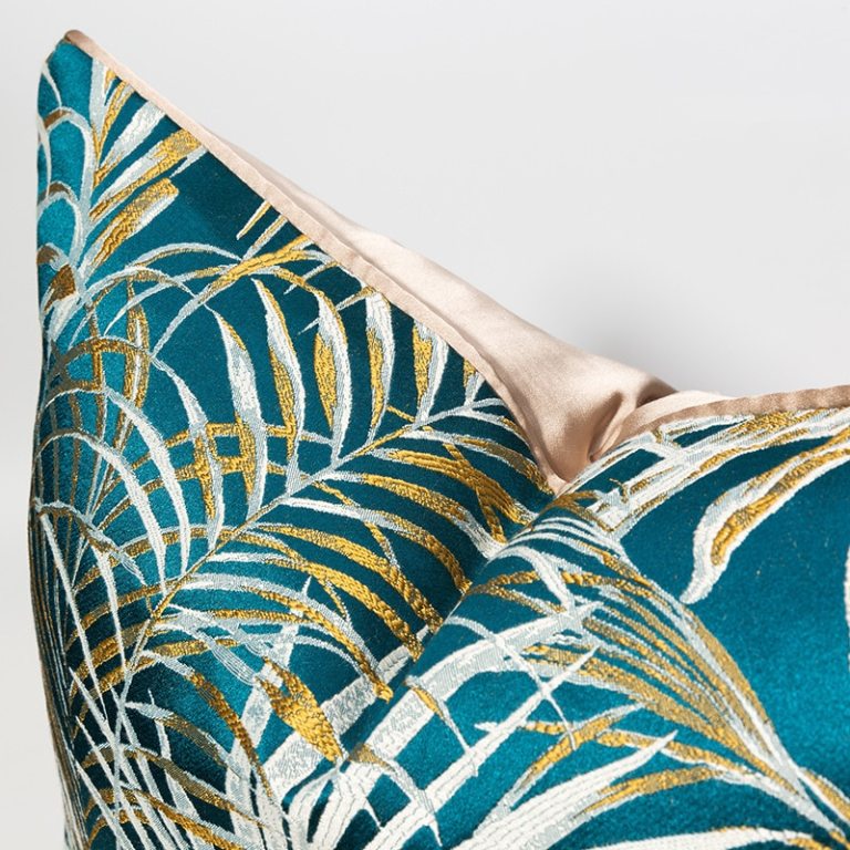 Flora Orchid Jacquard Cushion 4