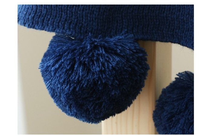 New Nordic Blue Plaids Casual Knitted Blankets with ball koc narzuta cobertor for Beds Sofa Cover Decoration Throw 130*160cm 3 New Nordic Blue Plaids Casual Knitted Blankets with ball koc narzuta cobertor for Beds Sofa Cover Decoration Throw 130*160cm 3