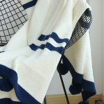 New Nordic Blue Plaids Casual Knitted Blankets with ball koc narzuta cobertor for Beds Sofa Cover Decoration Throw 130*160cm 2 New Nordic Blue Plaids Casual Knitted Blankets with ball koc narzuta cobertor for Beds Sofa Cover Decoration Throw 130*160cm 2