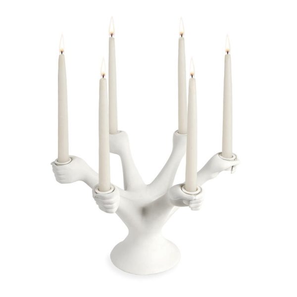 Nordic White Candle Holders Ornaments Ins Table Wedding Centerpieces Candlestick Candlelight Dinner Props Mumluk Birthday Gift 1