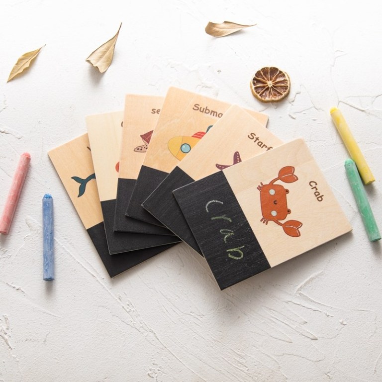 High-quality wood environment-friendly printing equipped cymbals exercise hand-eye coordination writing drawing graffiti ability 3