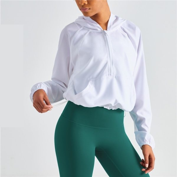 Fitness Women Sport Comprehensive Training Fitness Clothe Top Adjustable Zip Pocket Loose Sun Protection Long Sleeve Gym Quickdr 3 Fitness Women Sport Comprehensive Training Fitness Clothe Top Adjustable Zip Pocket Loose Sun Protection Long Sleeve Gym Quickdr 3