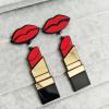 Acrylic Drop Earrings Red Lippy Acrylic Drop Earrings Red Lippy