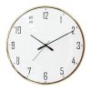 Gold Metal Luxury Wall Clock Silent Large Size Silent Modern Wall Watches Home Decor Big Kitchen Clock Duvar Saati Gift D084 5