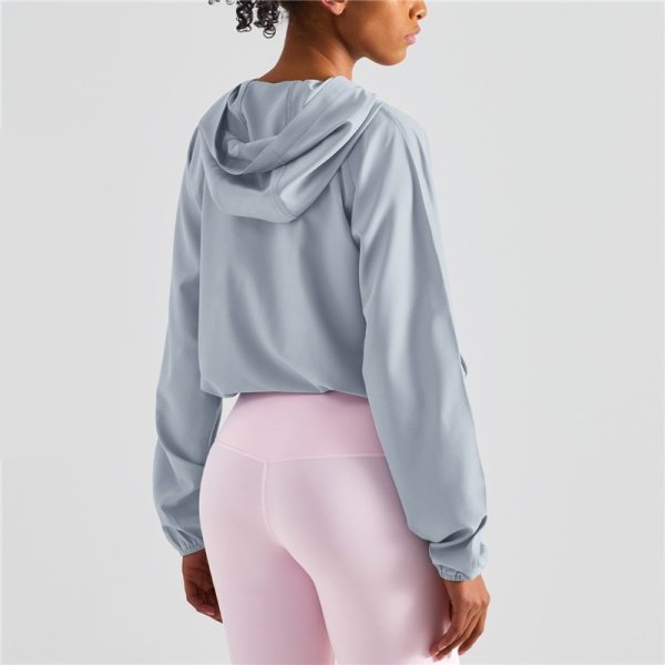 Fitness Women Sport Comprehensive Training Fitness Clothe Top Adjustable Zip Pocket Loose Sun Protection Long Sleeve Gym Quickdr 2 Fitness Women Sport Comprehensive Training Fitness Clothe Top Adjustable Zip Pocket Loose Sun Protection Long Sleeve Gym Quickdr 2