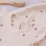 Newborn Mobile Gym Educational Ring Teething Toy Baby Cotton Bib Gauze Baby Wooden Ring Rattle Crochet Wool Toy Pacifier Chain 4