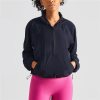 Fitness Women Sport Comprehensive Training Fitness Clothe Top Adjustable Zip Pocket Loose Sun Protection Long Sleeve Gym Quickdr 4