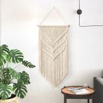 Hand-woven Macrame Wall Hanging Tapestry Wall Decor Bohemian Woven Bohemian Tapestry Geometric Art Home Decoration 1