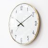 Gold Metal Luxury Wall Clock Silent Large Size Silent Modern Wall Watches Home Decor Big Kitchen Clock Duvar Saati Gift D084 4