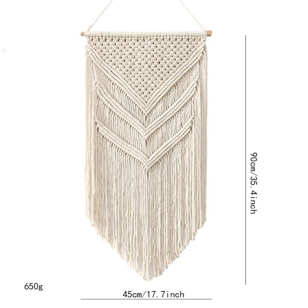 Hand-woven Macrame Wall Hanging Tapestry Wall Decor Bohemian Woven Bohemian Tapestry Geometric Art Home Decoration 2 Hand-woven Macrame Wall Hanging Tapestry Wall Decor Bohemian Woven Bohemian Tapestry Geometric Art Home Decoration 2