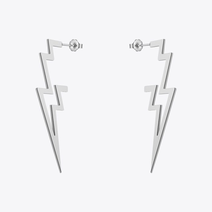 Earrings Thunder Star - In Stainless Steel or Gold 6 Earrings Thunder Star - In Stainless Steel or Gold 6