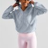 Fitness Women Sport Comprehensive Training Fitness Clothe Top Adjustable Zip Pocket Loose Sun Protection Long Sleeve Gym Quickdr 5