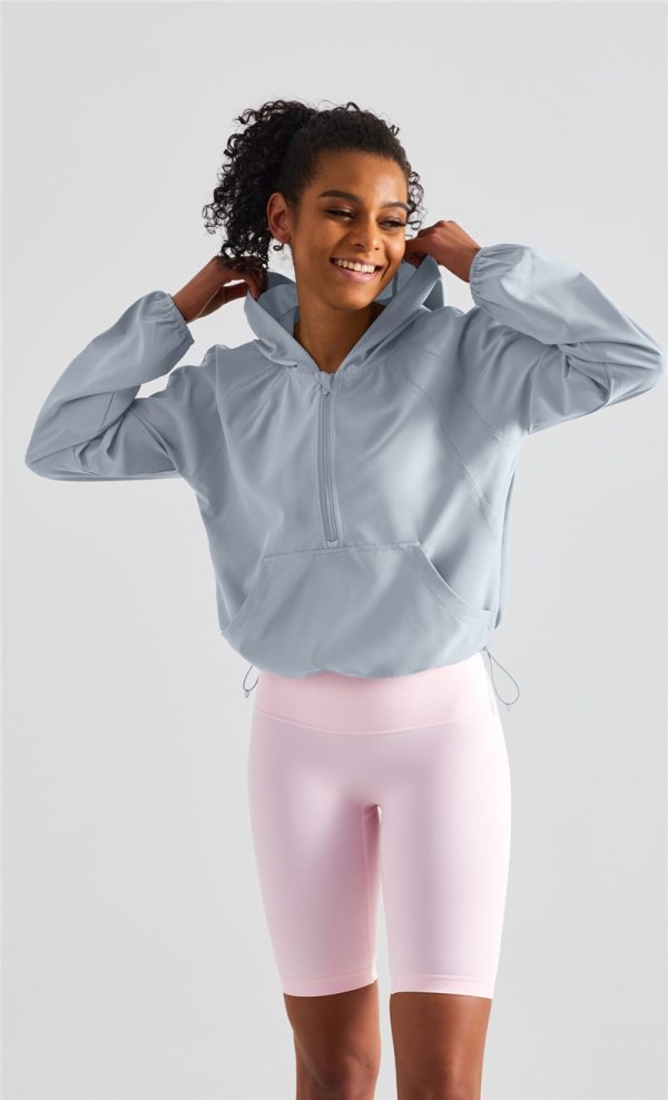 Fitness Women Sport Comprehensive Training Fitness Clothe Top Adjustable Zip Pocket Loose Sun Protection Long Sleeve Gym Quickdr 5 Fitness Women Sport Comprehensive Training Fitness Clothe Top Adjustable Zip Pocket Loose Sun Protection Long Sleeve Gym Quickdr 5