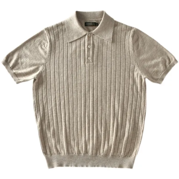 Men’s Retro Stripped Knitted Original Shirt