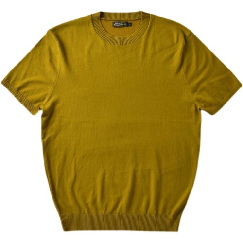 Men’s Knit Tees Round Neck Short Sleeve Pure Cotton T-shirt