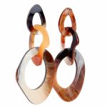 Women’s Statement Earrings Irregular Cut Acrylic