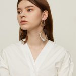 Women’s Statement Earrings Irregular Cut Acrylic