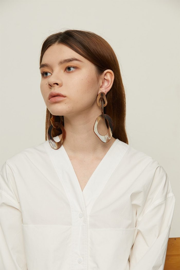 Women’s Statement Earrings Irregular Cut Acrylic Women’s Statement Earrings Irregular Cut Acrylic