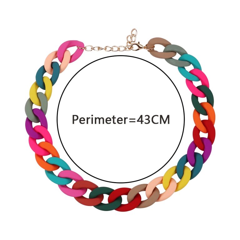 Womens Fashion Acrylic Chain Choker Necklaces Womens Fashion Acrylic Chain Choker Necklaces