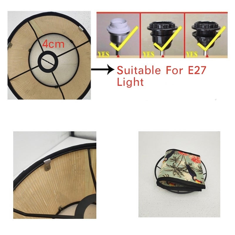 Retro Jungle Bamboo Art Light Shade