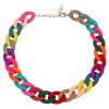 Womens Fashion Acrylic Chain Choker Necklaces Womens Fashion Acrylic Chain Choker Necklaces