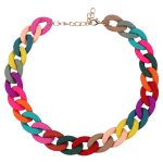 Womens Fashion Acrylic Chain Choker Necklaces Womens Fashion Acrylic Chain Choker Necklaces
