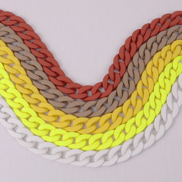 Womens Fashion Acrylic Chain Choker Necklaces Womens Fashion Acrylic Chain Choker Necklaces