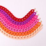 Womens Fashion Acrylic Chain Choker Necklaces Womens Fashion Acrylic Chain Choker Necklaces
