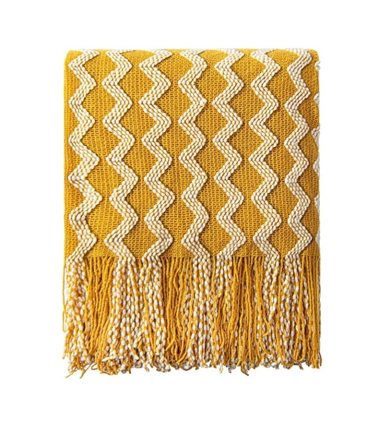 Inya Home Decorative Woven Blanket with Tassels Inya Home Decorative Woven Blanket with Tassels