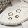 Two-Tone Hoop Earrings Gold Two-Tone Hoop Earrings Gold