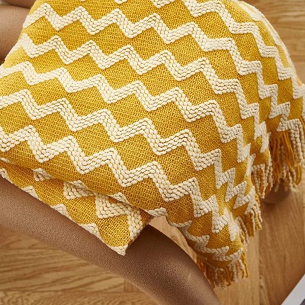 Inya Home Decorative Woven Blanket with Tassels Inya Home Decorative Woven Blanket with Tassels