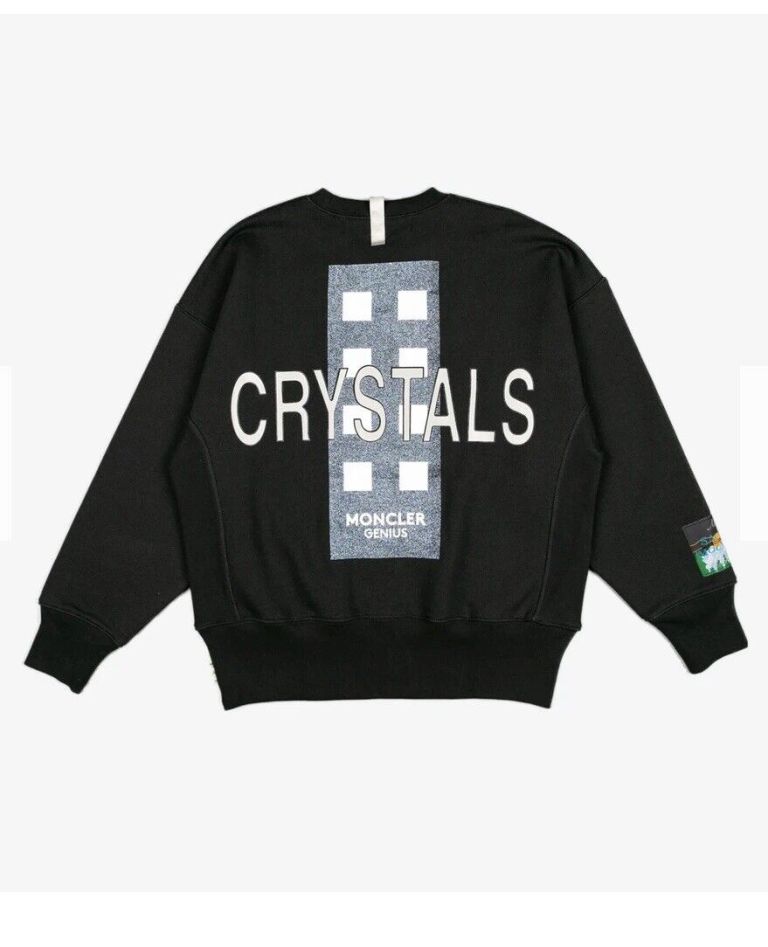Authentic Advisory Board Crystals Moncler Black Crewneck unisex Small