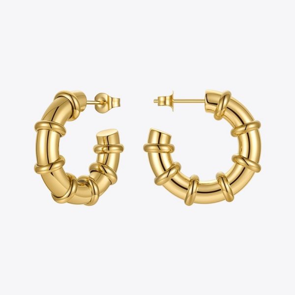 Women’s Punk Doughnut Hoop Earrings Women’s Punk Doughnut Hoop Earrings