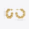 Women’s Punk Doughnut Hoop Earrings