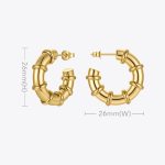 Women’s Punk Doughnut Hoop Earrings