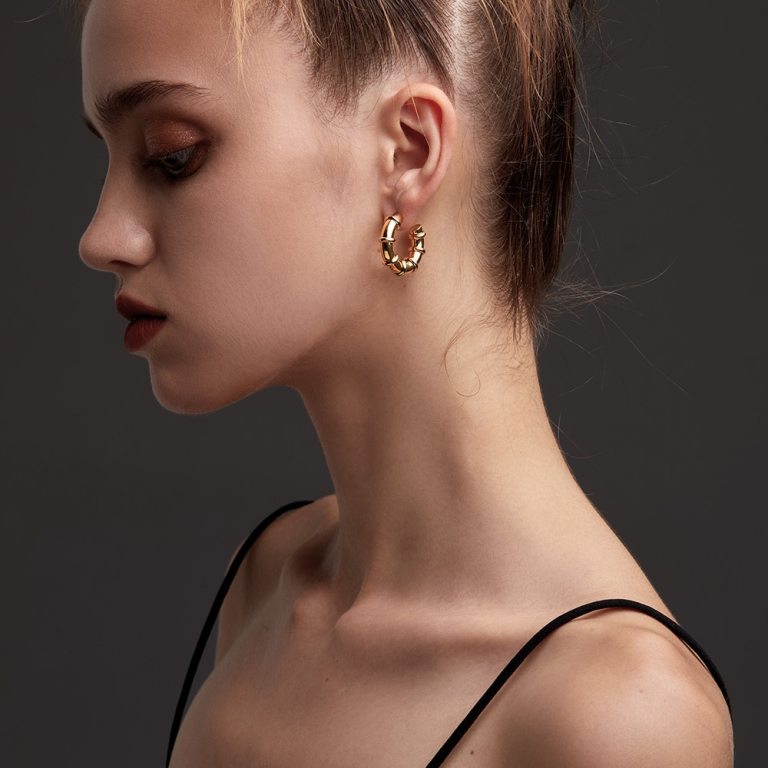 Women’s Punk Doughnut Hoop Earrings
