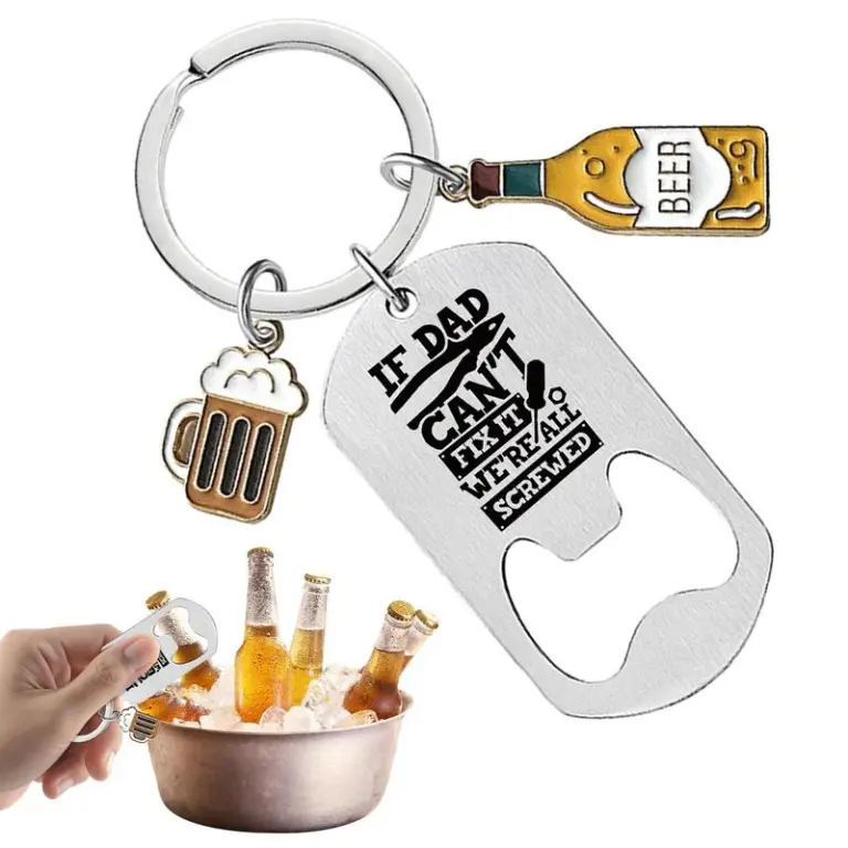 Father’s Day Gifts Bottle Opener Keychain for Dad