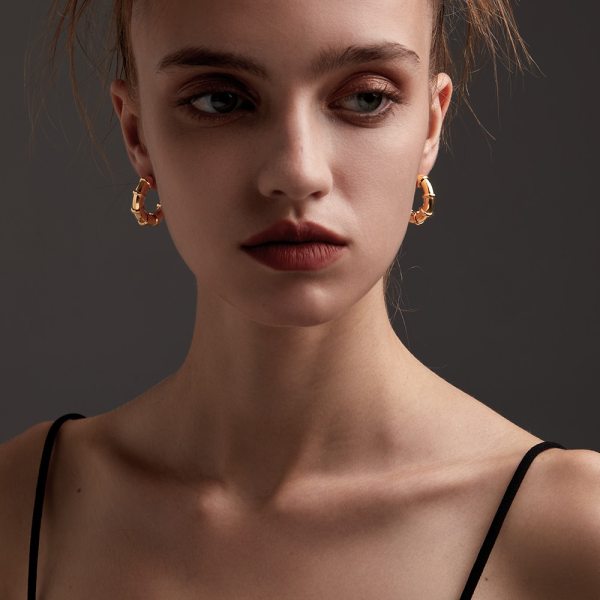 Women’s Punk Doughnut Hoop Earrings Women’s Punk Doughnut Hoop Earrings