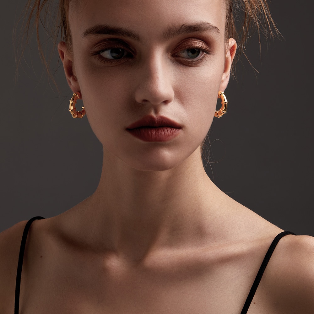 Women’s Punk Doughnut Hoop Earrings