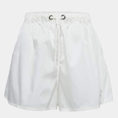 Authentic Prada White Re-Nylon Gabardine shorts size 38 Authentic Prada White Re-Nylon Gabardine shorts size 38