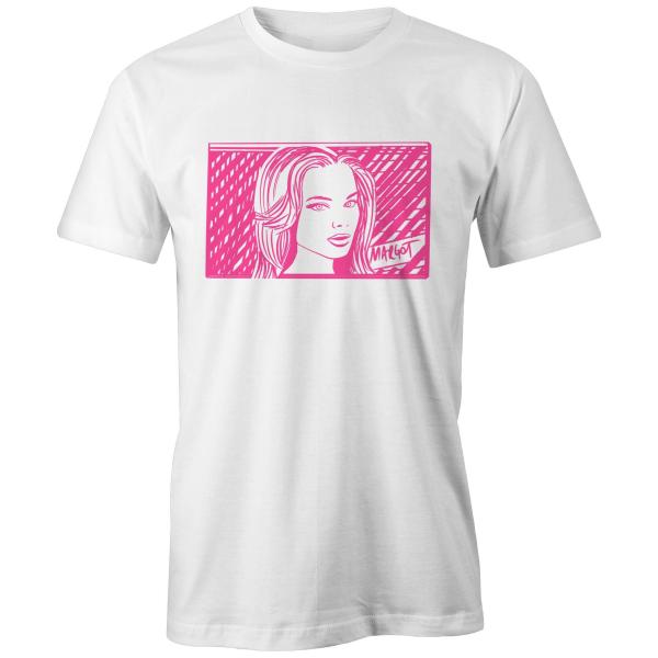 Margot Robbie Pink Barbie High Tees T Shirt, Celebrate Barbie the Movie and our Aussie Golden Girl at Kouwi