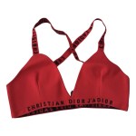 Authentic CHRISTIAN DIOR J’ADIOR’ signature Bralette Top red Size S
