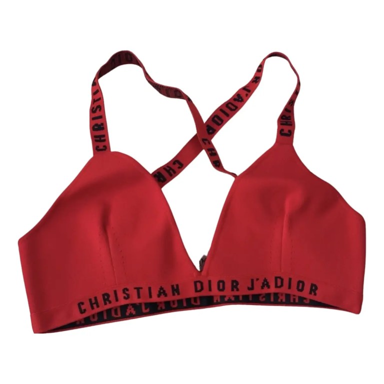 Authentic CHRISTIAN DIOR J’ADIOR’ signature Bralette Top red Size S