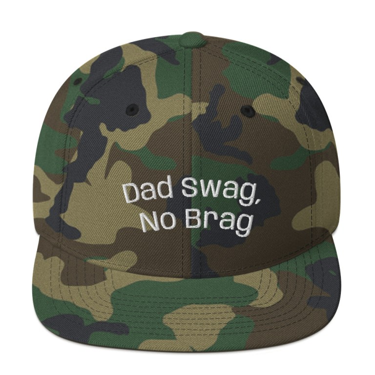 Father’s Day Dad Swag No Brag Snap Back Hat