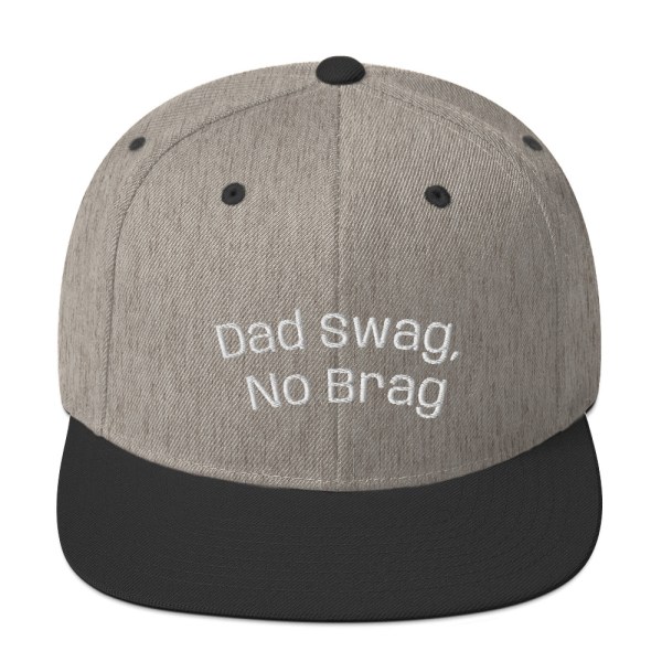 Father’s Day Dad Swag No Brag Snap Back Hat