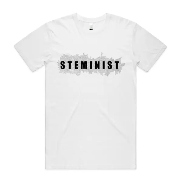 Steminist T Shirt In celebration of International Women's Day highlighting amazing Australian women who lead the way in STEMM Kouwi.com Steminist T Shirt In celebration of International Women's Day highlighting amazing Australian women who lead the way in STEMM Kouwi.com